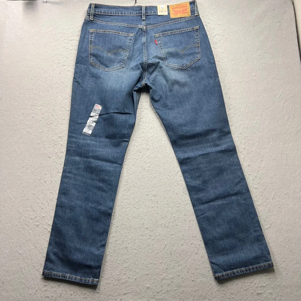 Levi's 511 Slim Jeans Mens 36x30 Medium Wash Stretch Denim 04511-1163